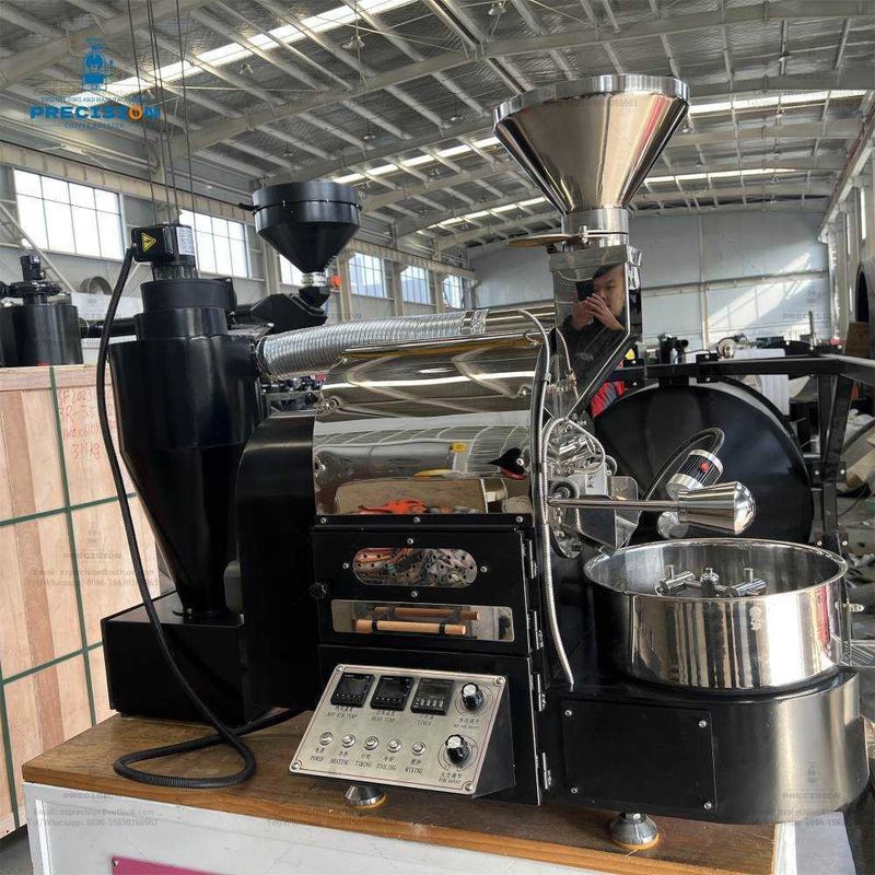 1 kg kleine koffiebrander, op maat gemaakte housingkleur trommel