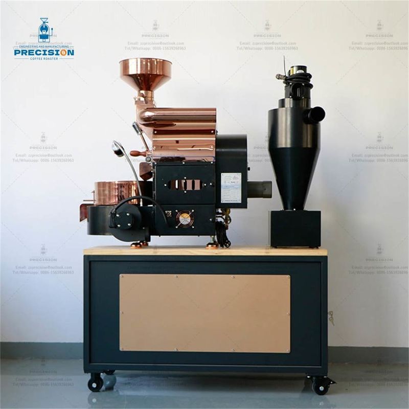 Gepersonaliseerde elektrische / gas type kleine koffie rooster met maximale capaciteit 1500g / partij