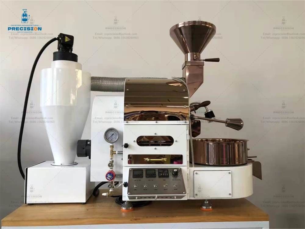 Kleine witte koffie roasters 1 kg Dubbellaag 316 voedselkwaliteit roestvrij staal