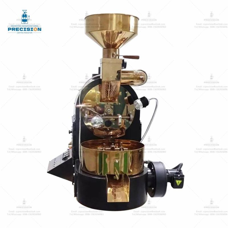 Gepersonaliseerde elektrische / gas type kleine koffie rooster met maximale capaciteit 1500g / partij