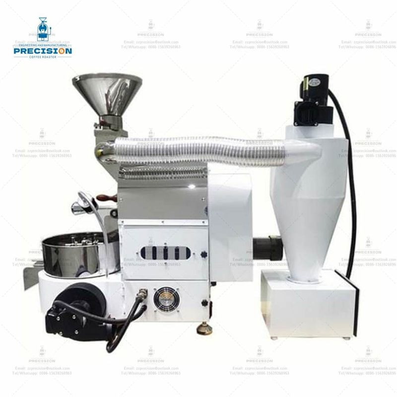 Kleine witte koffie roasters 1 kg Dubbellaag 316 voedselkwaliteit roestvrij staal