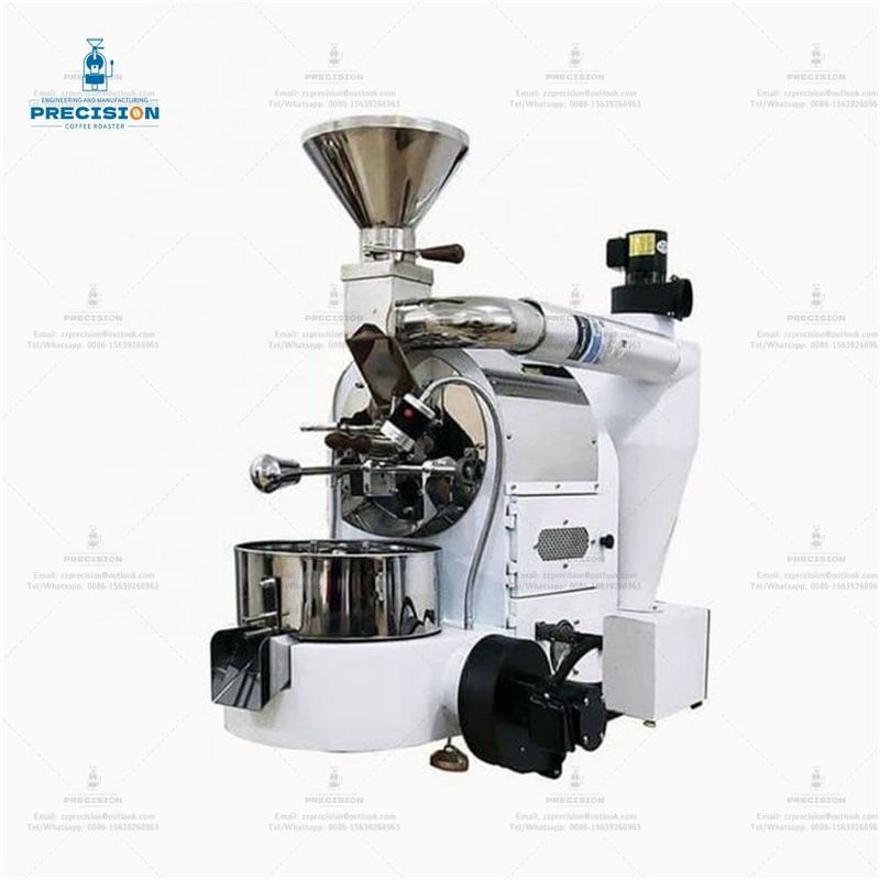 Kleine witte koffie roasters 1 kg Dubbellaag 316 voedselkwaliteit roestvrij staal