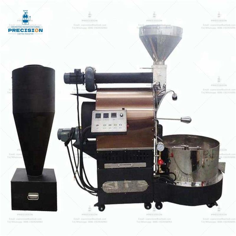 Commerciële 3 kg koffieroaster roestvrij staal trommel elektrisch / gastype