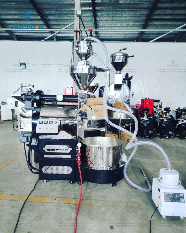 Goede prijs 2024 Nieuwe Plc Gas Elektrische Koffierooster 6kg 12kg 15kg Koffierooster