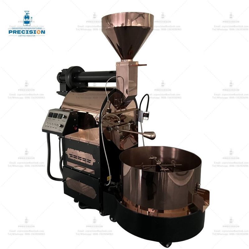 Precision Coffee Roaster Machine Commerciële met roestvrij staal trommel behuizing kleur