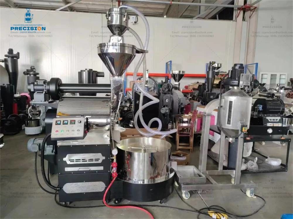 Makkelijk te gebruiken Commerciële koffieroostermachines Volledig elektrisch verwarmingstype