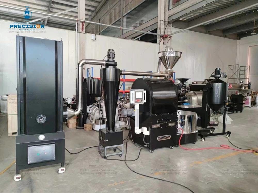 Commerciële koffiebonenroaster Warmluchtroostermethode Kleur aanpassen