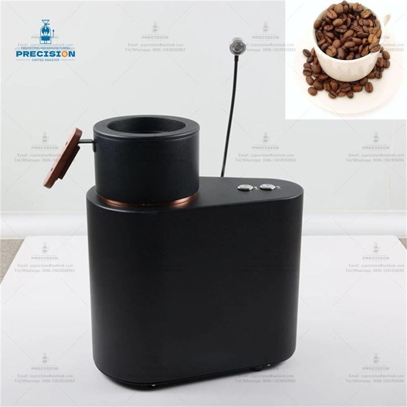 Compacte thuis koffie rooster met 200g capaciteit 1900kcal vuurkracht en Rose Gold koelbeker