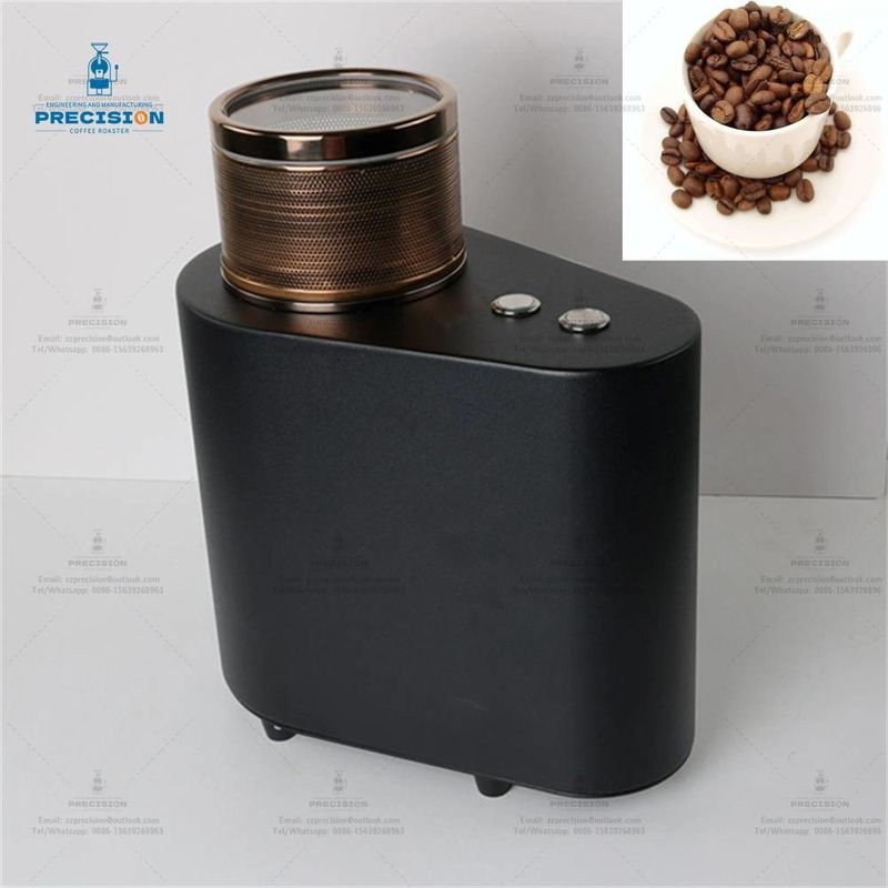Compacte thuis koffie rooster met 200g capaciteit 1900kcal vuurkracht en Rose Gold koelbeker