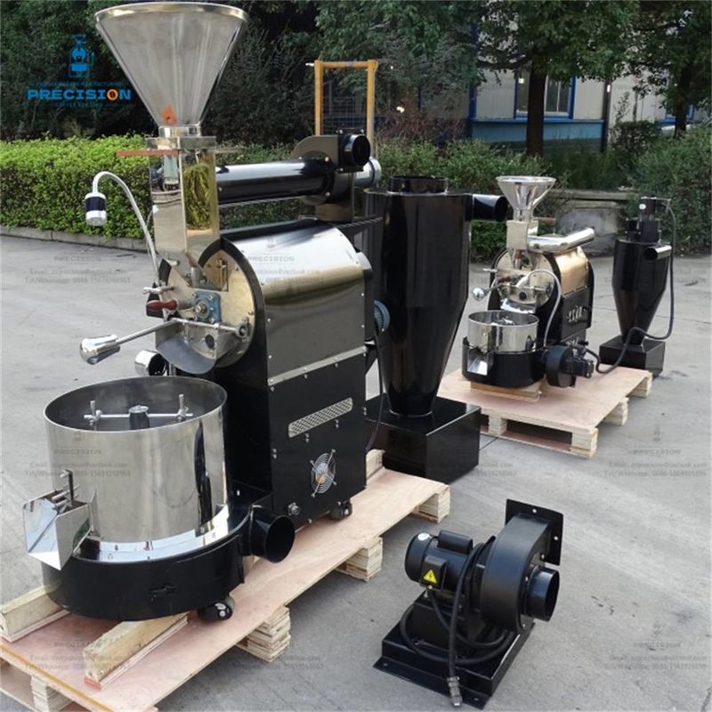 3 kg slimme koffiebrander met warmtebestendige 316 roestvrij staal dubbellaagdrom