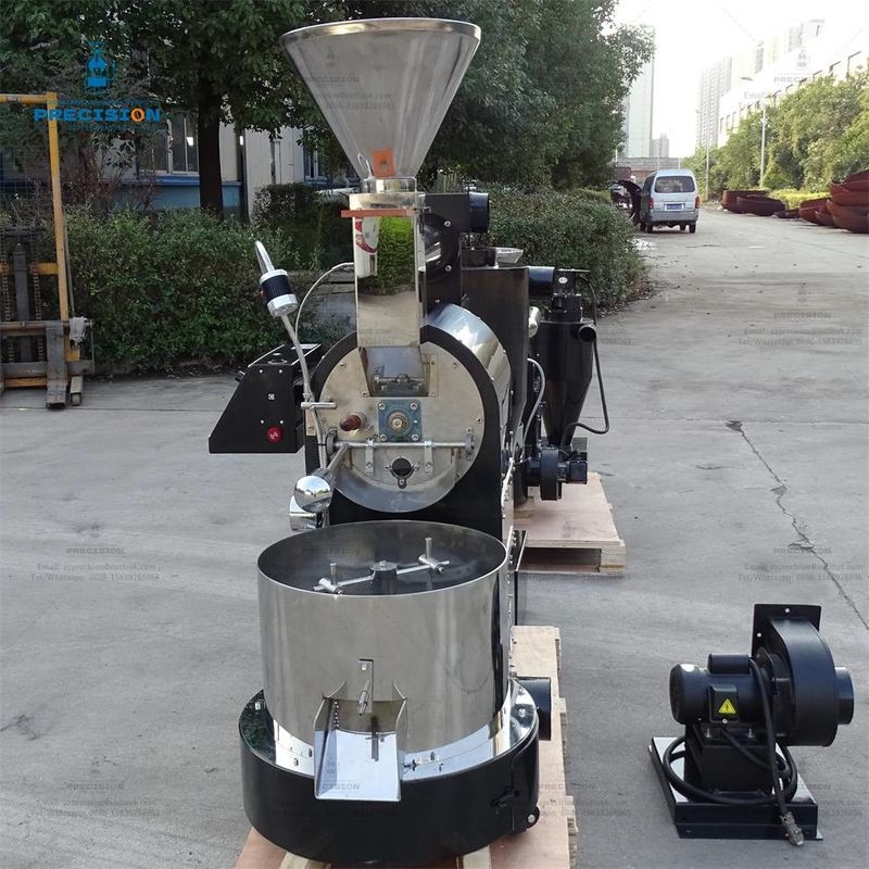 3 kg slimme koffiebrander met warmtebestendige 316 roestvrij staal dubbellaagdrom