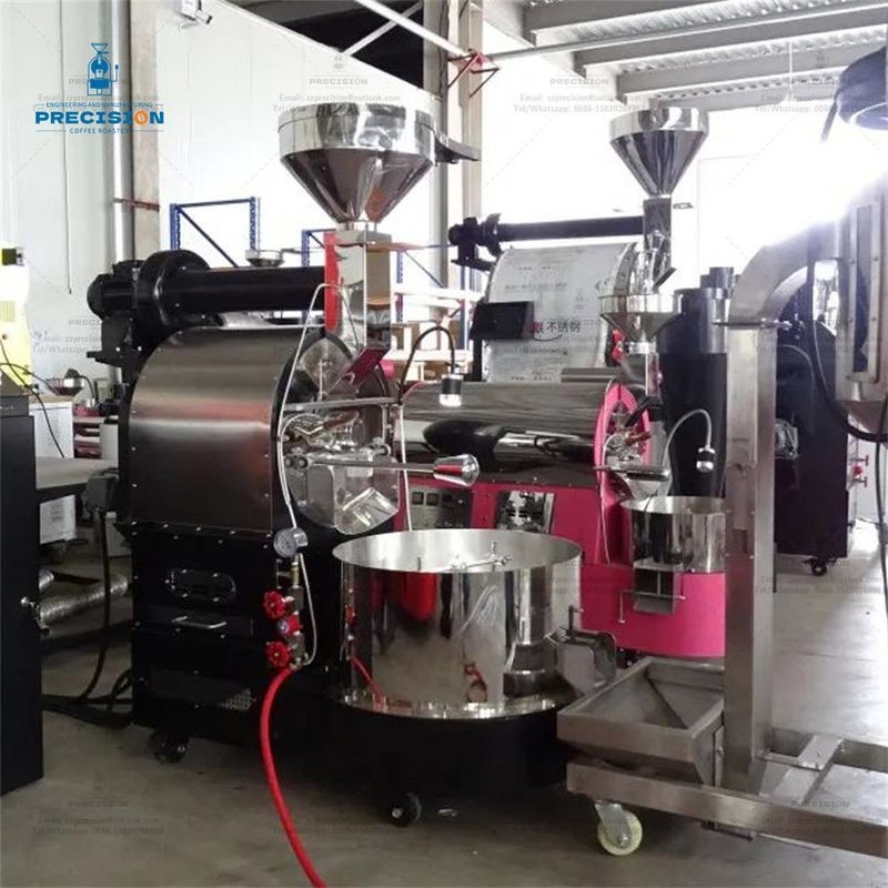 Multi-brander Dubbellaag roestvrij staal trommel 5 kg 10 kg 15 kg 20 kg Roasting Machine Bean Coffee Roaster