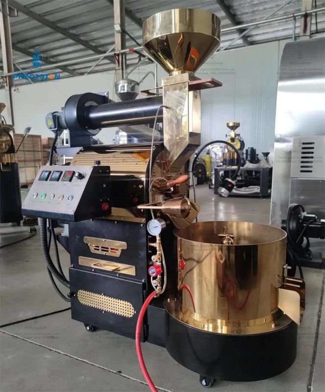Commerciële woning 2kg 3kg 6kg Elektrische machine Koffiebroezer Voor het roosteren Cafe Gas Koffiebroezer